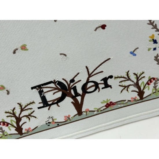 Premio Replica Borsa Dioramour  Dior Book Tote con tracolla multicolore fiori Revolution ricamati bianchi Imitazione Outlet