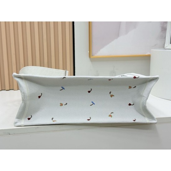 Premio Replica Borsa Dioramour  Dior Book Tote con tracolla multicolore fiori Revolution ricamati bianchi Imitazione Outlet