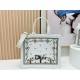 Premio Replica Borsa Dioramour  Dior Book Tote con tracolla multicolore fiori Revolution ricamati bianchi Imitazione Outlet