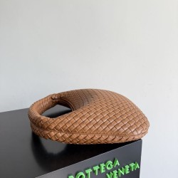 Premio Replica Borsa a spalla hobo Veneta piccola/grande Bottega Veneta intrecciata marrone Imitazione Outlet