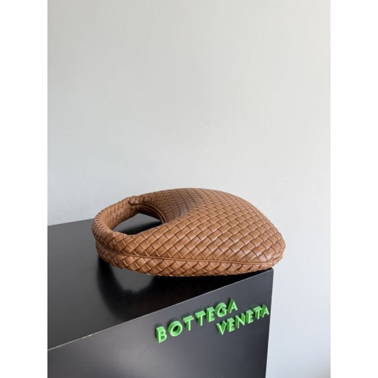 Premio Replica Borsa a spalla hobo Veneta piccola/grande Bottega Veneta intrecciata marrone Imitazione Outlet