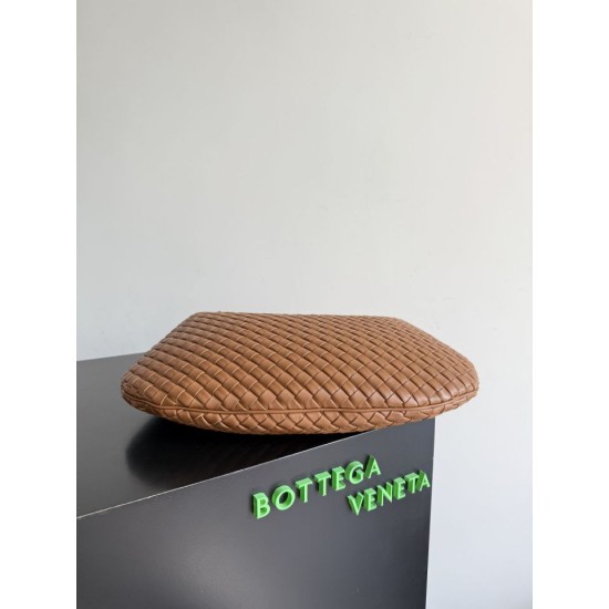 Premio Replica Borsa a spalla hobo Veneta piccola/grande Bottega Veneta intrecciata marrone Imitazione Outlet