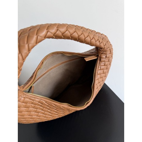 Premio Replica Borsa a spalla hobo Veneta piccola/grande Bottega Veneta intrecciata marrone Imitazione Outlet