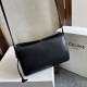 Premio Replica Borsa Celine Trio Flap morbida pelle di agnello nera Imitazione Outlet