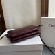 Premio Replica Borsa Celine Trio Flap morbida pelle di agnello bordeaux Imitazione Outlet