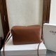 Premio Replica Borse Celine Trio Flap morbida pelle di agnello Marrone Imitazione Outlet