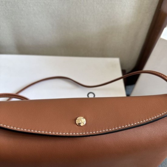 Premio Replica Borse Celine Trio Flap morbida pelle di agnello Marrone Imitazione Outlet
