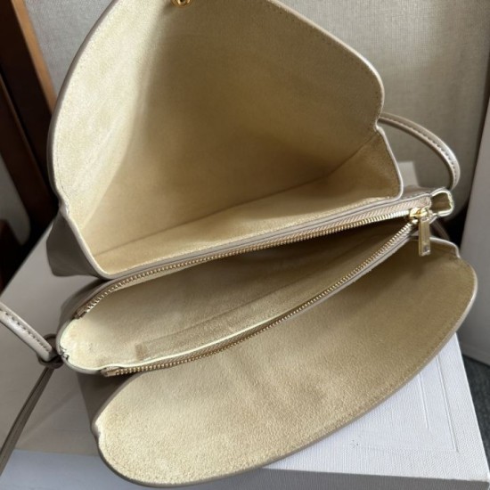 Premio Replica Borse Celine Trio Flap morbida pelle di agnello grigia Imitazione Outlet