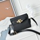 Premio Replica Borsa a tracolla Hermes Kelly Messenger nera Imitazione Outlet