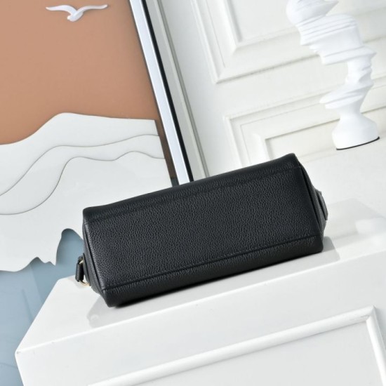 Premio Replica Borsa a tracolla Hermes Kelly Messenger nera Imitazione Outlet