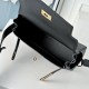 Premio Replica Borsa a tracolla Hermes Kelly Messenger nera Imitazione Outlet