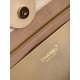 Premio Replica Borsa shopping Tote Chanel Deauville AS6007 tela righe marrone Imitazione Outlet