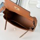 Premio Replica Borsa a tracolla Hermes Kelly Messenger marrone Imitazione Outlet