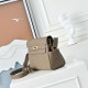 Premio Replica Borsa a tracolla Hermes Kelly Messenger grigia Imitazione Outlet