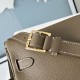 Premio Replica Borsa a tracolla Hermes Kelly Messenger grigia Imitazione Outlet