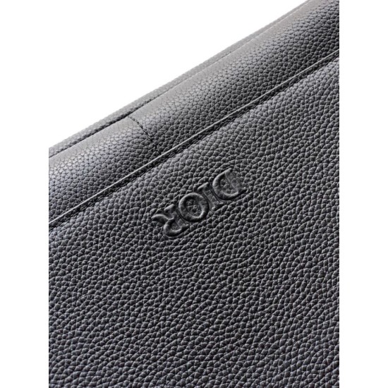 Premio Replica Borsa a tracolla Dior Privé Messenger Uomo con patta nera Imitazione Outlet