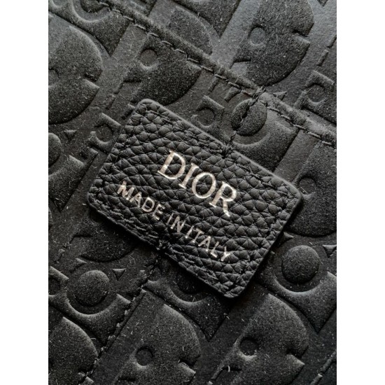 Premio Replica Borsa a tracolla Dior Privé Messenger Uomo con patta nera Imitazione Outlet