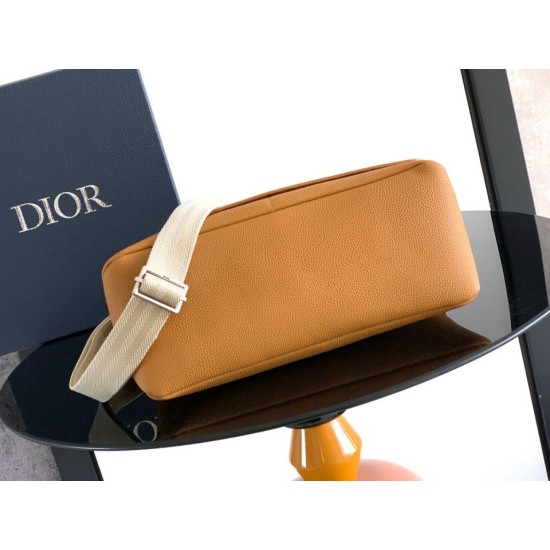 Premio Replica Borsa a tracolla Dior Privé Messenger Uomo con patta Giallo Imitazione Outlet