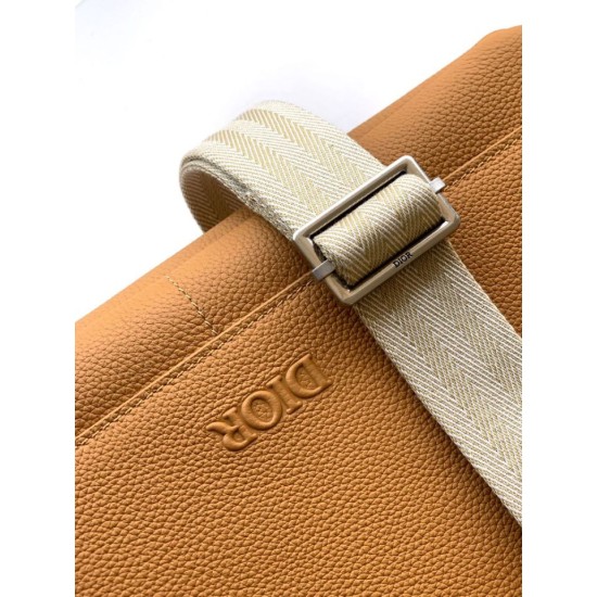 Premio Replica Borsa a tracolla Dior Privé Messenger Uomo con patta Giallo Imitazione Outlet