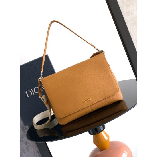 Premio Replica Borsa a tracolla Dior Privé Messenger Uomo con patta Giallo Imitazione Outlet