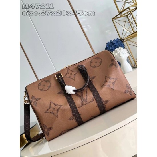 Falso Perfetto Borse LV Keepall Bandoulière 45 M47211 Monogram Giant Imitazione Outlet Online