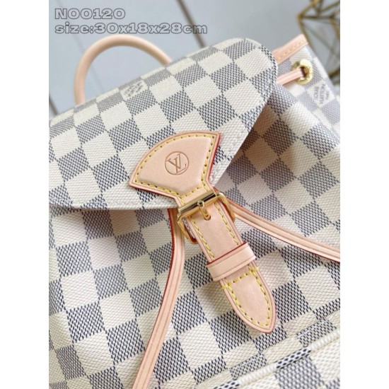 Falso Perfetto Zaino Louis Vuitton N00120 Montsouris PM Beige Imitazione Outlet Online