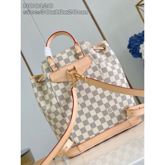 Falso Perfetto Zaino Louis Vuitton N00120 Montsouris PM Beige Imitazione Outlet Online