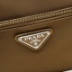 Falso Perfetto Borsa a tracolla Prada Re-Nylon 1BC167 Marrone Imitazione Outlet Online