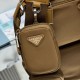 Falso Perfetto Borsa a tracolla Prada Re-Nylon 1BC167 Marrone Imitazione Outlet Online