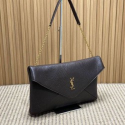 Falso Perfetto YSL Saint Laurent Cassandre Borsa a busta grande con catena Claret Imitazione Outlet Online