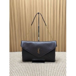 Falso Perfetto YSL Saint Laurent Cassandre Borsa a busta grande con catena Claret Imitazione Outlet Online