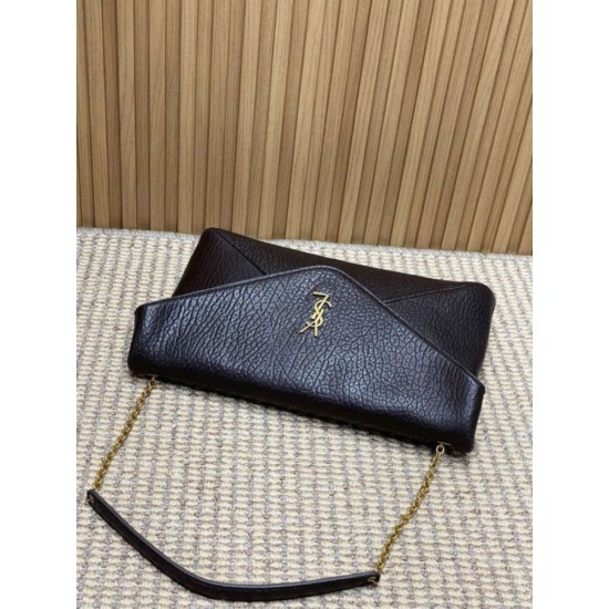 Falso Perfetto YSL Saint Laurent Cassandre Borsa a busta grande con catena Claret Imitazione Outlet Online