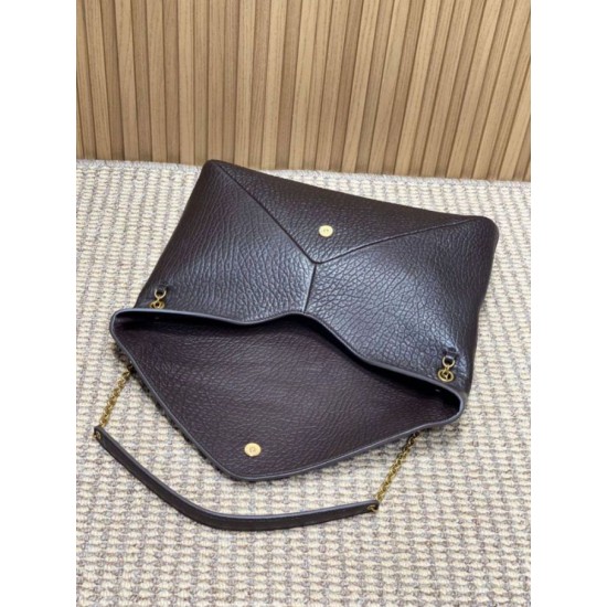 Falso Perfetto YSL Saint Laurent Cassandre Borsa a busta grande con catena Claret Imitazione Outlet Online