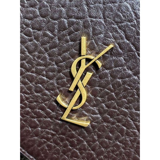 Falso Perfetto YSL Saint Laurent Cassandre Borsa a busta grande con catena Claret Imitazione Outlet Online