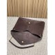 Falso Perfetto YSL Saint Laurent Cassandre Borsa a busta grande con catena scamosciata marrone Imitazione Outlet Online
