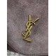 Falso Perfetto YSL Saint Laurent Cassandre Borsa a busta grande con catena scamosciata marrone Imitazione Outlet Online