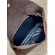 Falso Perfetto YSL Saint Laurent Cassandre Borsa a busta grande con catena scamosciata marrone Imitazione Outlet Online