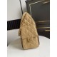 Falso Perfetto Borsa a mano Chanel 25 Mini Hobo AS5293 Rafia intrecciata Marrone/Nero Imitazione Outlet Online