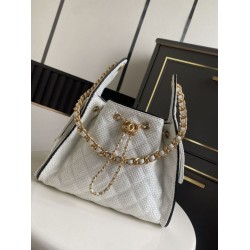 Premium Replica Borsa a mano Chanel 25 Mini Hobo AS5293 Rafia intrecciata Beige/Nero Falso Perfetto Borsa a mano Chanel 25 Mini Hobo AS5293 Rafia intrecciata Beige/Nero Imitazione Outlet Online