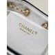 Falso Perfetto Borsa a mano Chanel 25 Mini Hobo AS5293 Rafia intrecciata Beige/Nero Imitazione Outlet Online