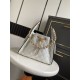 Falso Perfetto Borsa a mano Chanel 25 Mini Hobo AS5293 Rafia intrecciata Beige/Nero Imitazione Outlet Online
