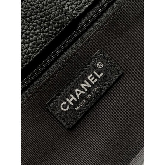 Falso Perfetto Borse tote Chanel Cerf Executive AS2157 pelle di caviale Nero Imitazione Outlet Online