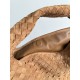 Falso Perfetto Borsa a tracolla Bottega Veneta Large Hop pelle scamosciata marrone Imitazione Outlet Online
