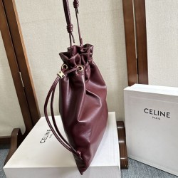 Falso Perfetto Borse piccola Hobo Celine Crystal Marrone Imitazione Outlet Online