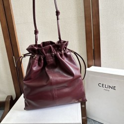 Falso Perfetto Borse piccola Hobo Celine Crystal Marrone Imitazione Outlet Online