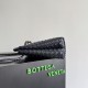 Falso Perfetto Borse Bottega Veneta Andiamo piccola/media/grande pelle intrecciata Nera Imitazione Outlet Online