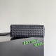 Falso Perfetto Borse Bottega Veneta Andiamo piccola/media/grande pelle intrecciata Nera Imitazione Outlet Online