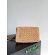 Falso Perfetto Borsa Bottega Veneta Parachute intrecciato marrone Imitazione Outlet Online