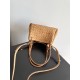 Falso Perfetto Borsa Bottega Veneta Parachute intrecciato marrone Imitazione Outlet Online