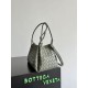 Falso Perfetto Borsa Bottega Veneta Parachute intrecciato Verde Imitazione Outlet Online